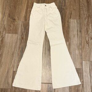 Pacsun White Mom Rise Flare Jeans